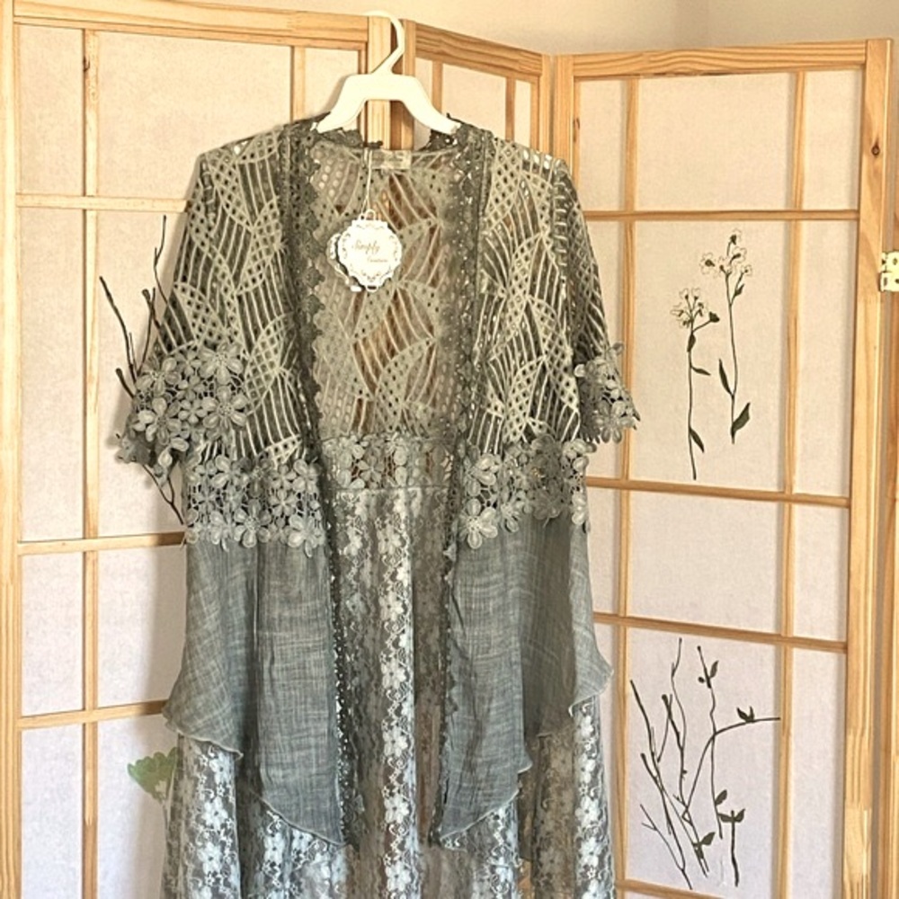 Grey Embroidered Tunic